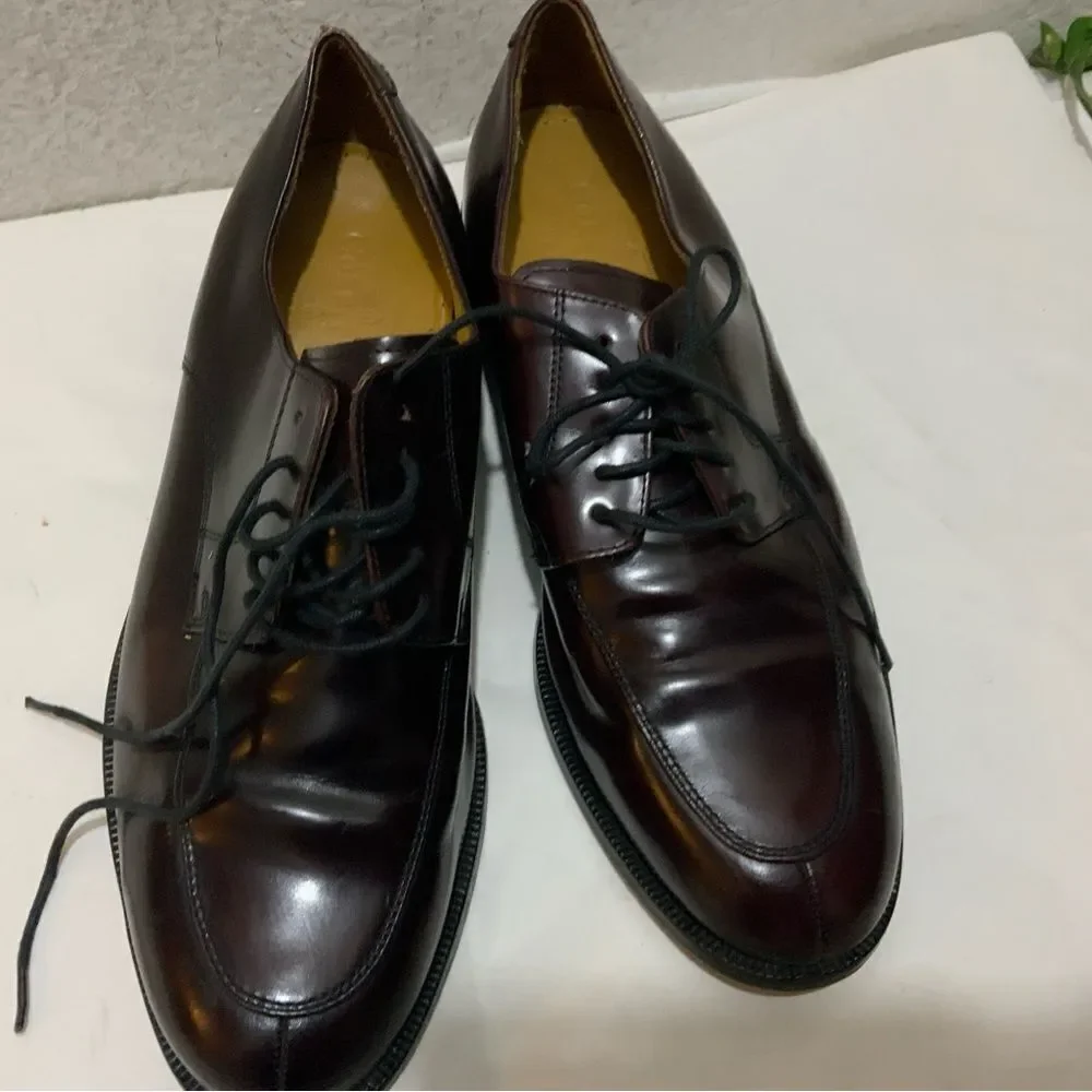 Cole Haan Dress Shoes Men’s Size 9 Medium Burgundy Leather Oxfords